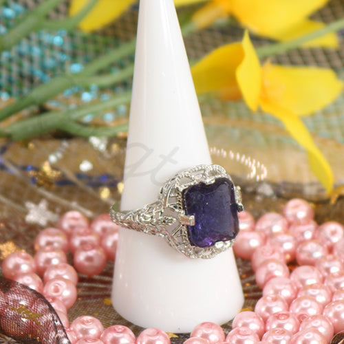 Vineyard Silver Zircon Ring