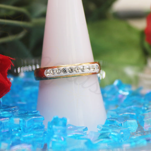 Sparkly One Gold Tone Ring