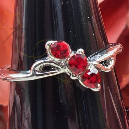 Ribbon Ring in Red