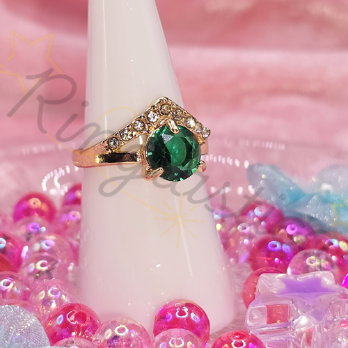Diana Zircon Ring in Green
