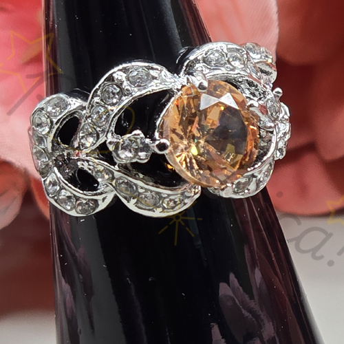 Silver-Tone Stem in Champagne