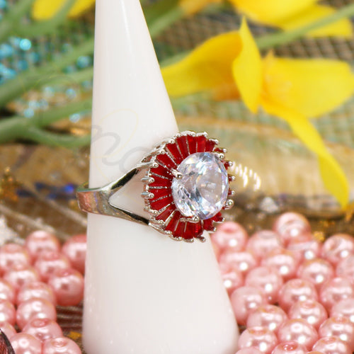 Carnation Zircon Ring