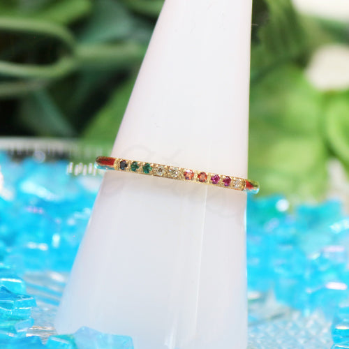 "Love" Zircon Ring