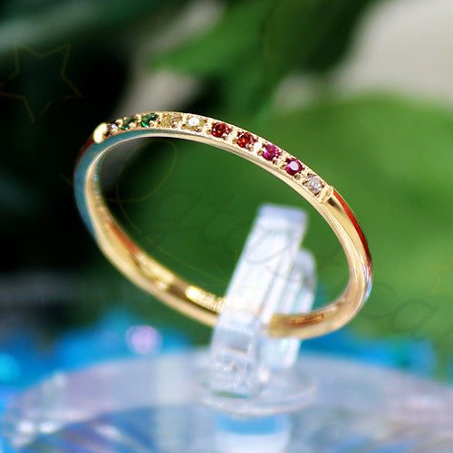 "Love" Zircon Ring