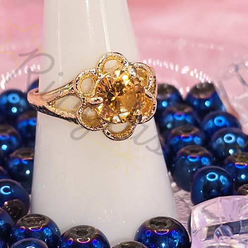 Dreamer Zircon Ring in Orange