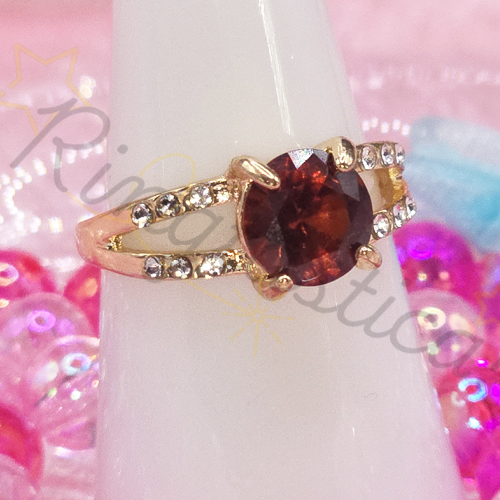 Elysian Zircon Ring in Red