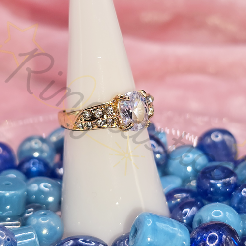 Entia Zircon Ring in Clear