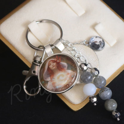 Magic the Gathering Keychain - White Mage's Staff